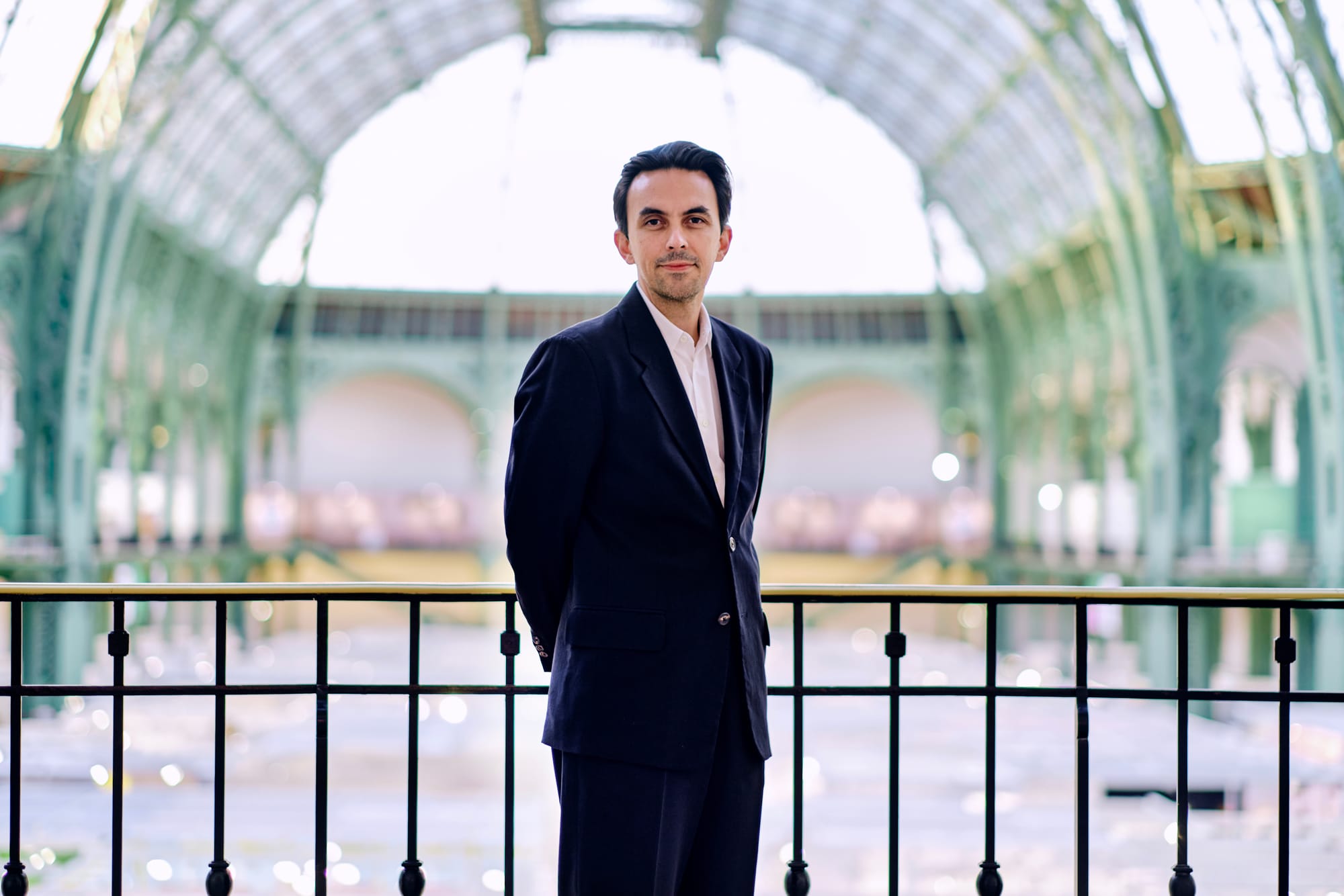 A portrait of Clément Delépine, Director of Art Basel Paris.