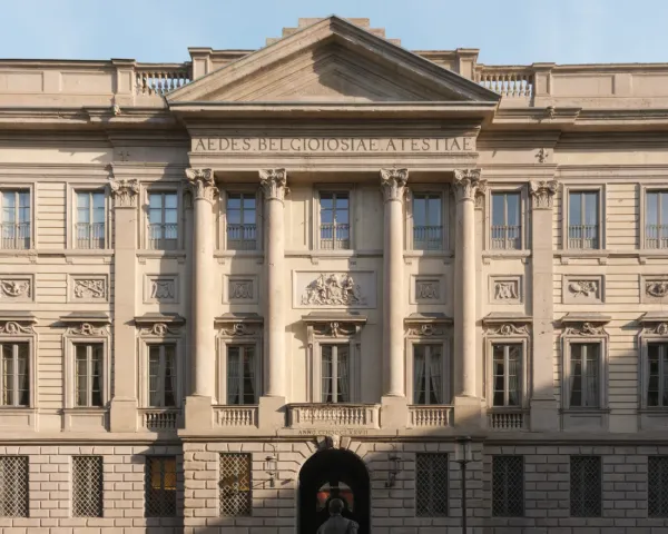 The facade of Palazzo Belgioioso, an historic building in Milan, set to host Thaddaeus Ropac’s latest gallery.